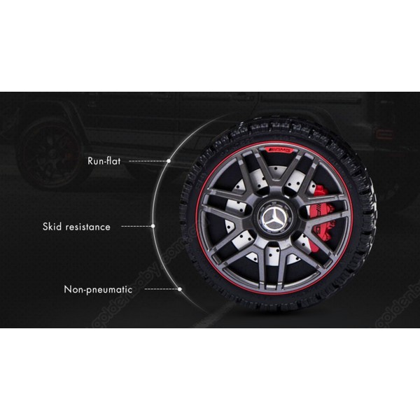 Продукт Акумулаторен джип Mercedes Benz G63 Licensed 4X4 , с меки гуми и кожена седалка - 0 - BG Hlapeta